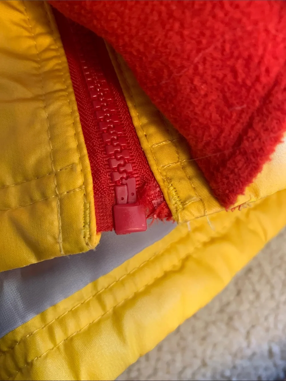 Firefighter Rain Coat Yellow Kids Hooded Carters Boys Size 7 Large Fire Chief