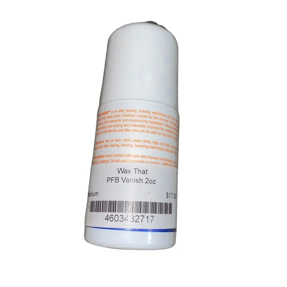 PFB Vanish Regular Roll On Shaving Hair Gel 2 oz New Sealed