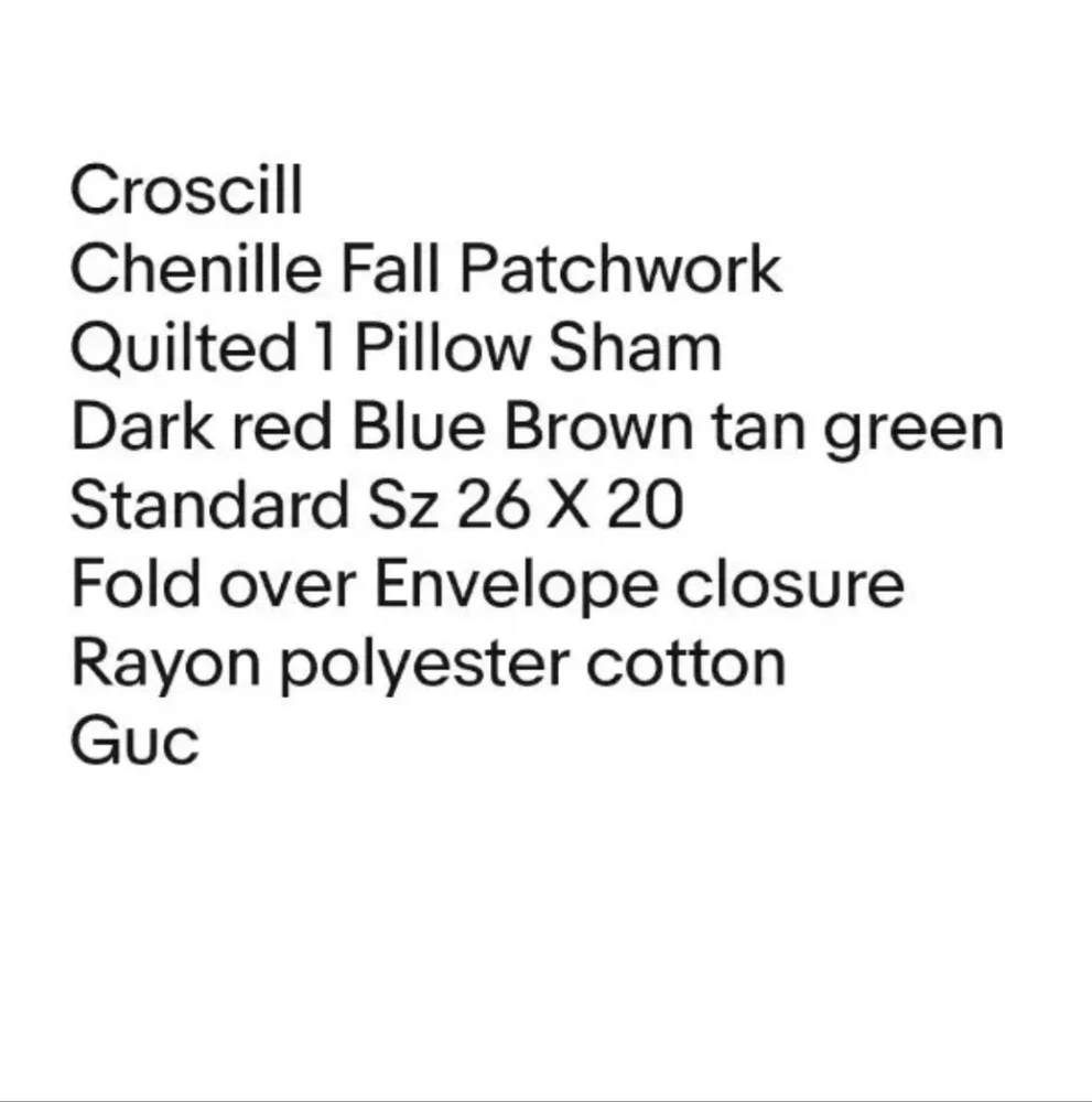 Croscill chenille fall