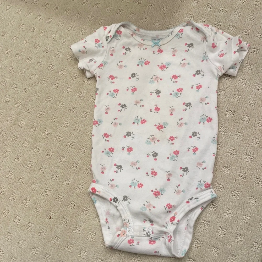 Carters baby floral onesie