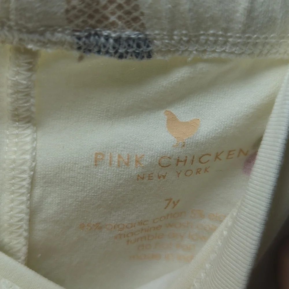 Pink Chicken Organic Steph Dress + Cartwheel Leggings Ice Cream Print Size 7