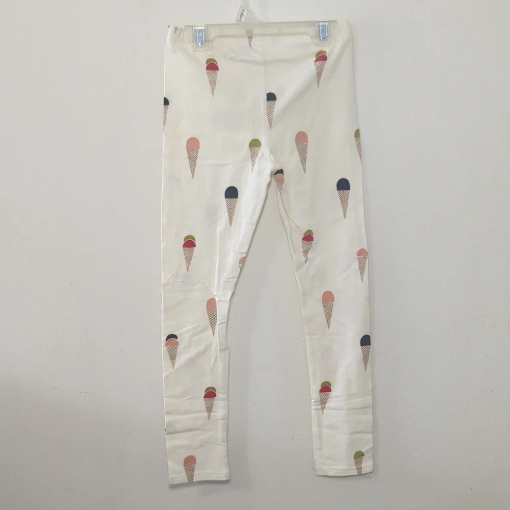 Pink Chicken Organic Steph Dress + Cartwheel Leggings Ice Cream Print Size 7