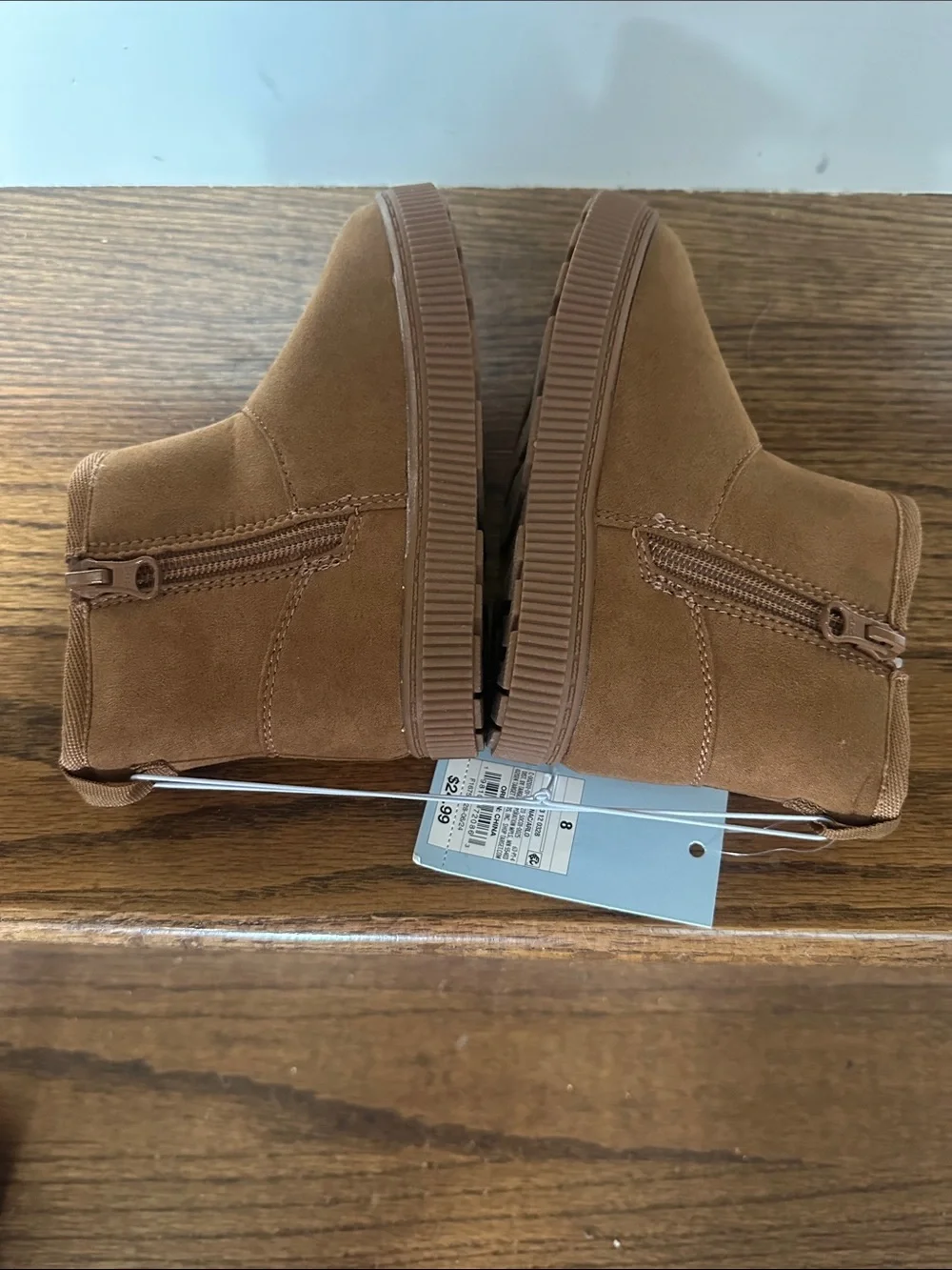 Cat & Jack Chestnut Brown Faux-Suede Kids Winter Boots