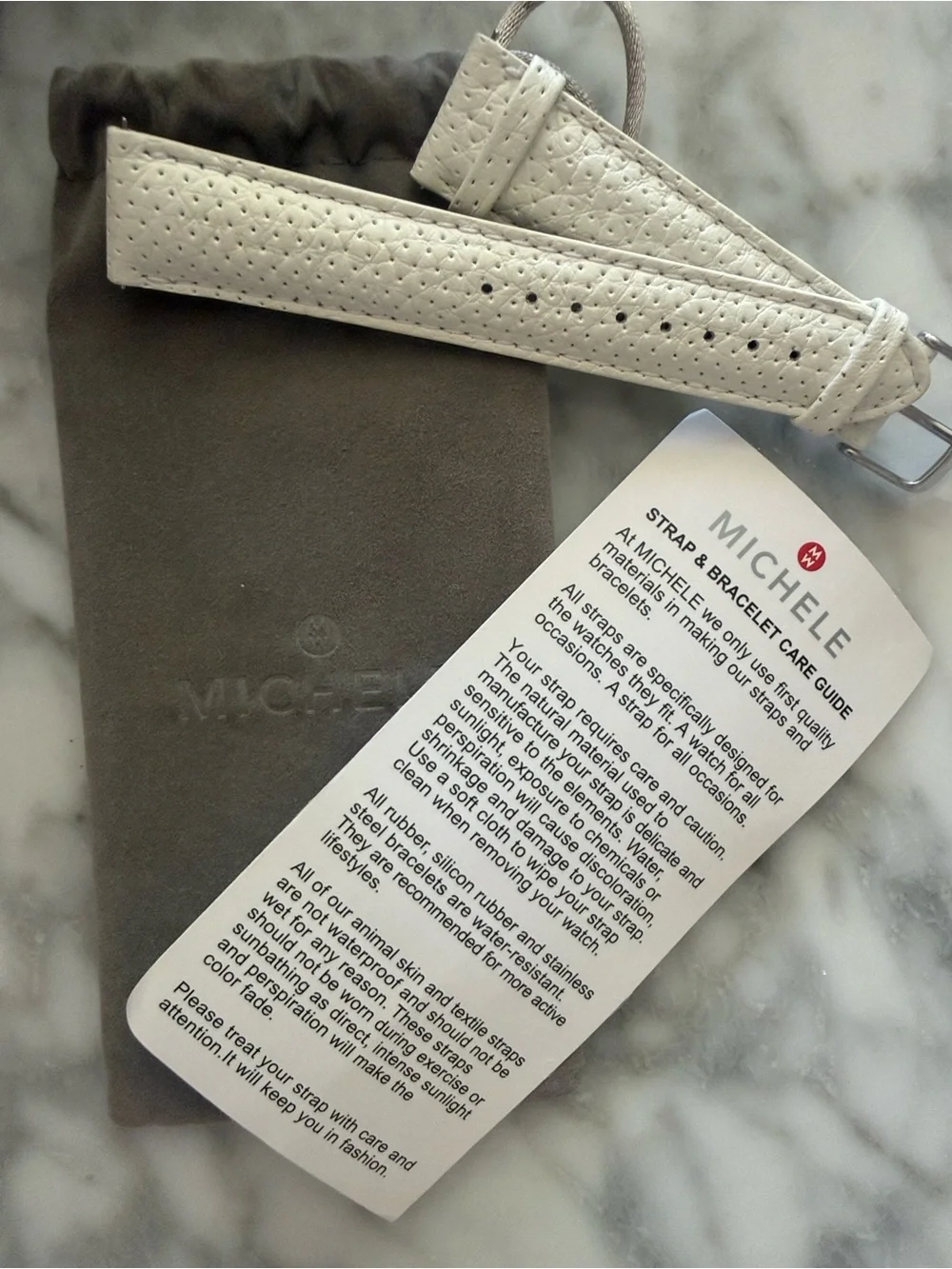 Michele rectangular watch