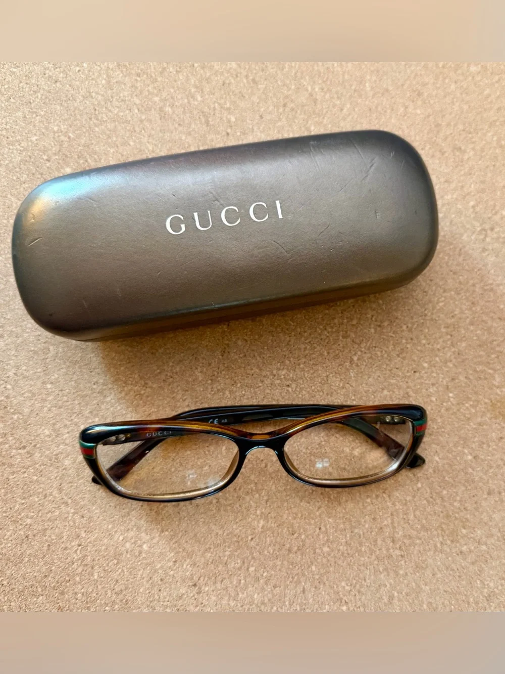 Gucci Tortoiseshell Brown Glasses, Pre-Owned, Great Condition, Made in Italy