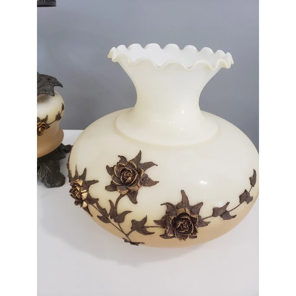 Vintage Hollywood Regency Falkenstein‎ Victorian Gothic Gone Wind Hurricane Lamp
