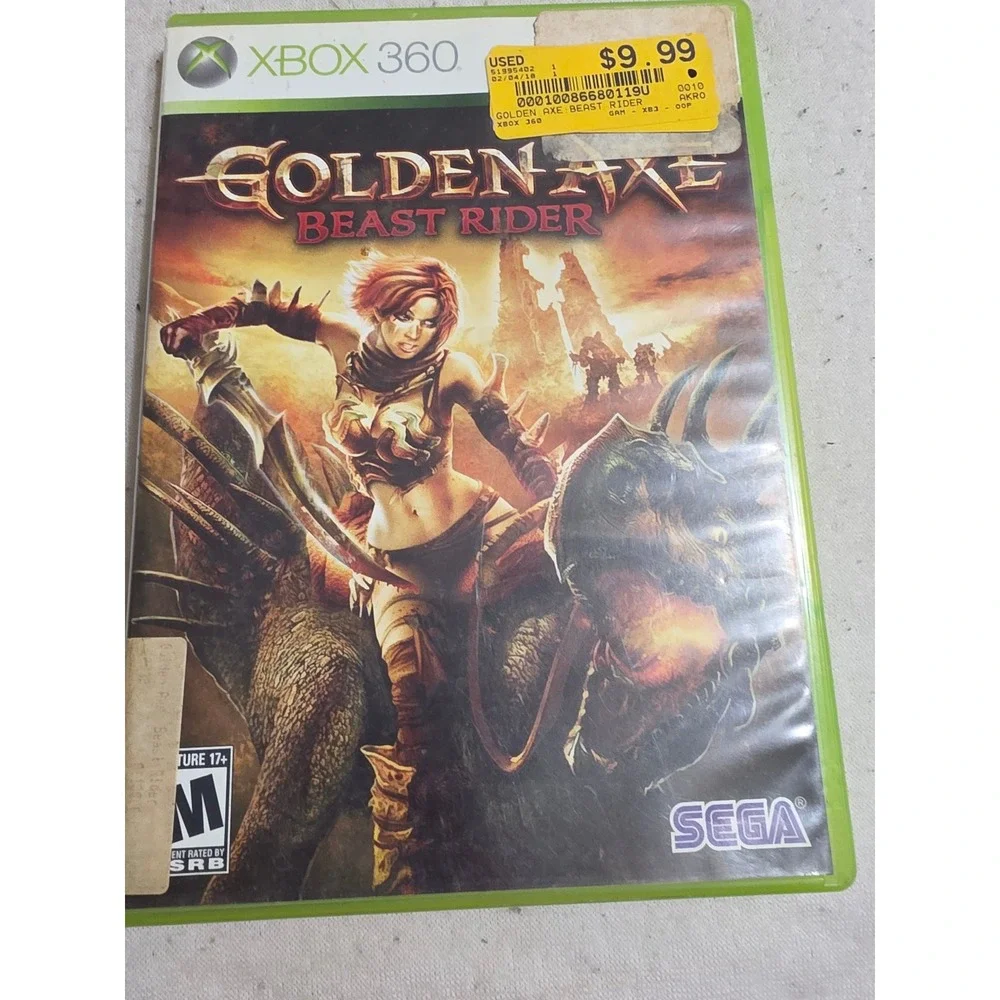 Golden Axe Beast Rider Xbox 360 Sega Action Adventure Game CVR68011