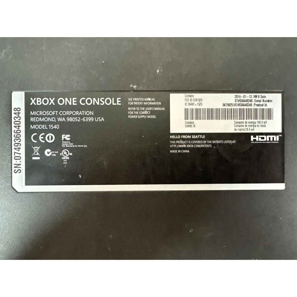 Microsoft xbox one