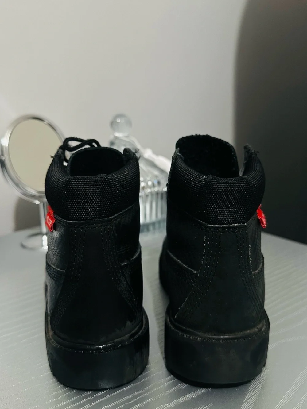 Timberland Kids Black Lace-Up Ankle Boots