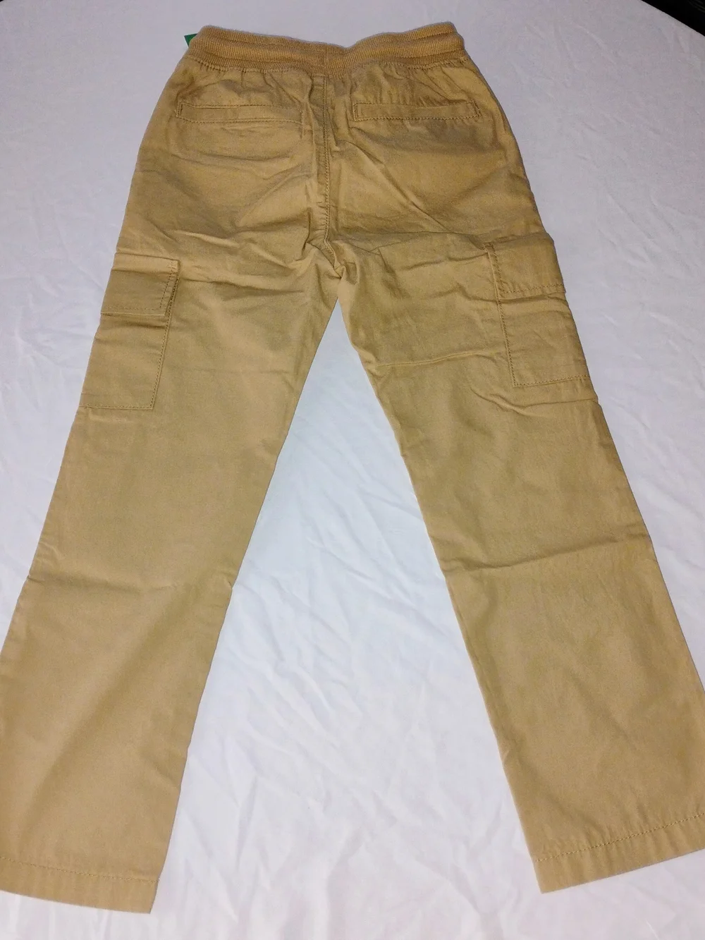 NWT Gap Kids Poplin Cargo Pants Tan Beige Size S (6-7)