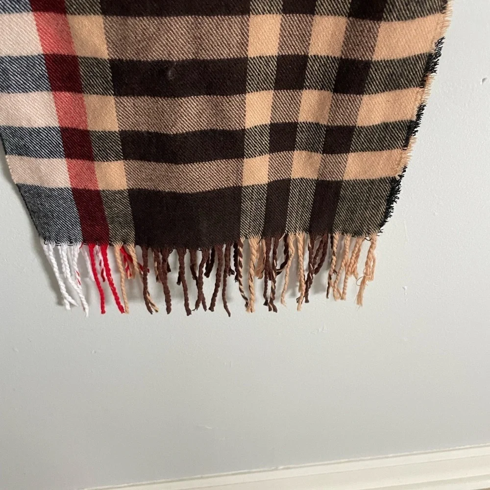 N/A plaid cashmere
