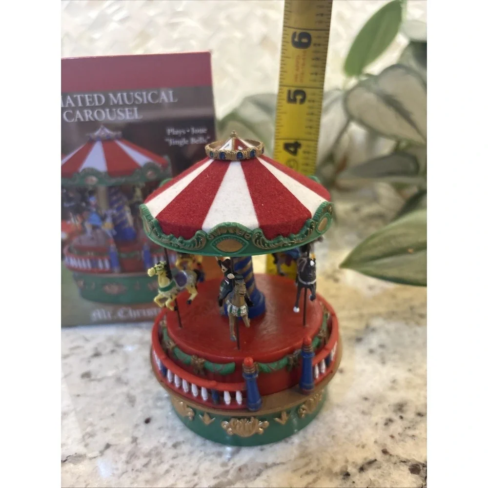 NOS Mr. Christmas Mini Musical Carousel, Ferris Wheel,‎ & Christmas Tree