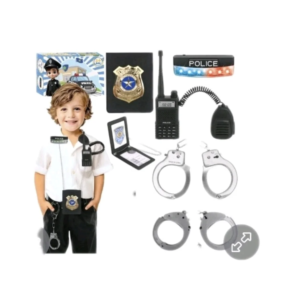 Police Accessory Kit Ages 3+ OSFM Cosplay Costume Pretend Play