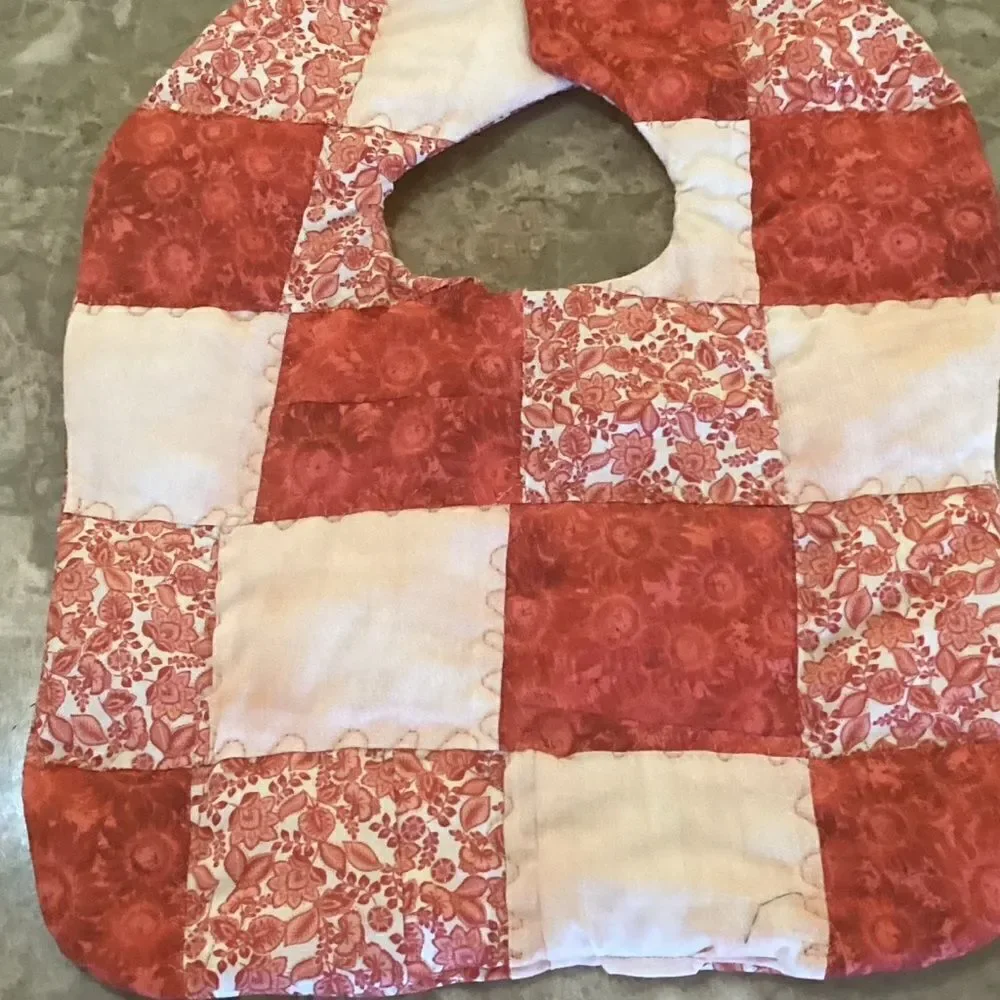 NWOT. Hand Crafted Quilted Reversible Baby Bib. $12 ea. or 3/$25