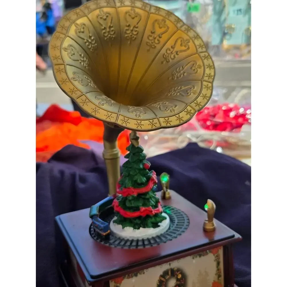 Animated Christmas Train Phonograph by Nature's Mark