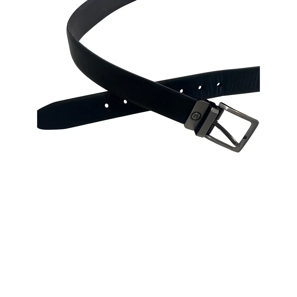 Chaps Mens Black  Belt XL 34-36 Gunmetal Buckle 12CH010006‎