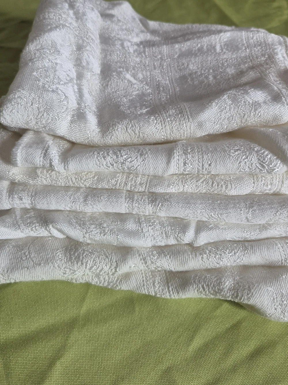 White Textured Cloth Napkins