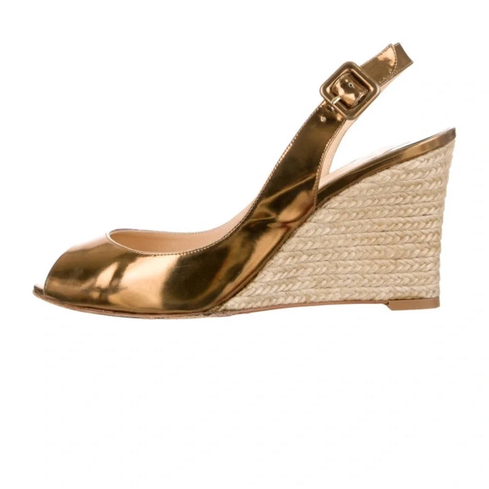Christian Louboutin shiny metallic