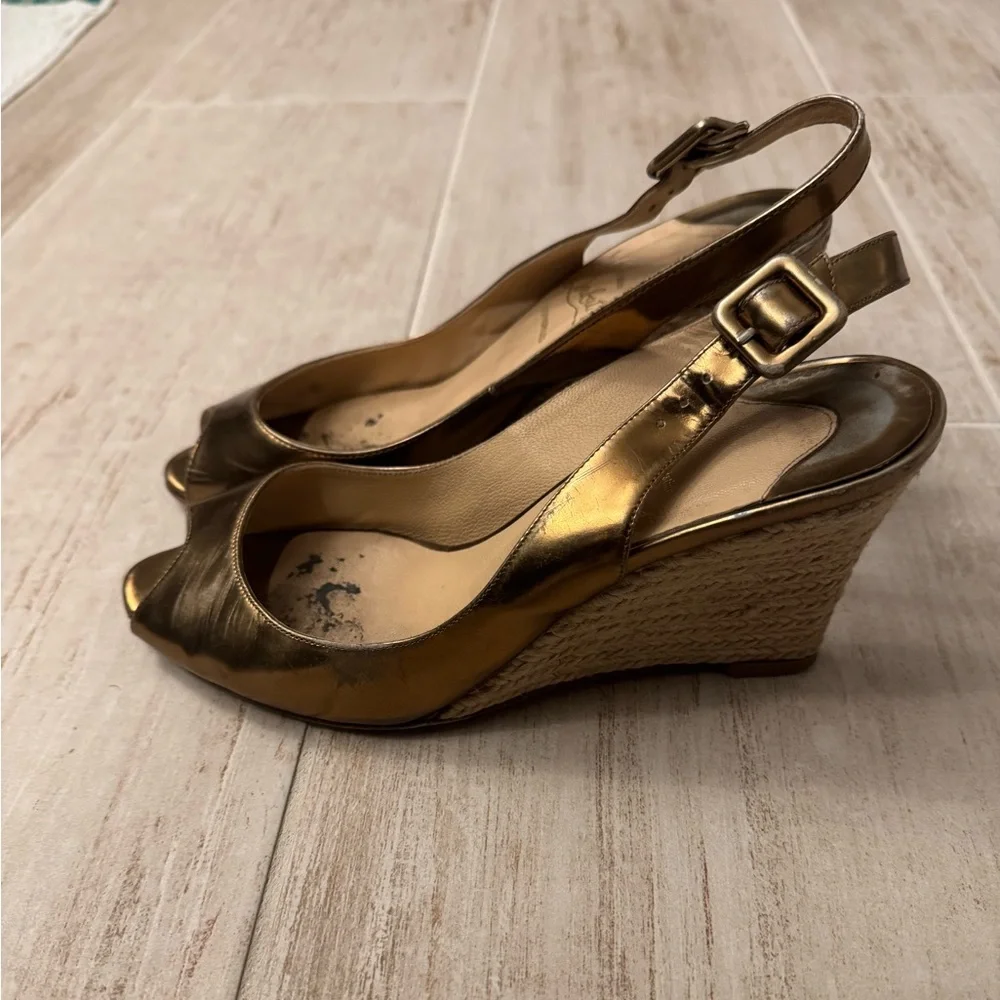 Christian Louboutin shiny metallic