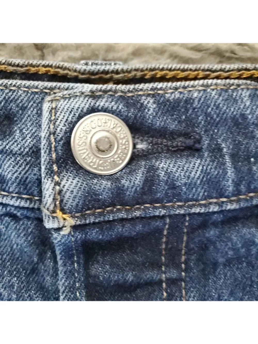 Levis Shorts Womens 31 Blue 501 High-Rise Cutoff Distressed Denim Jorts