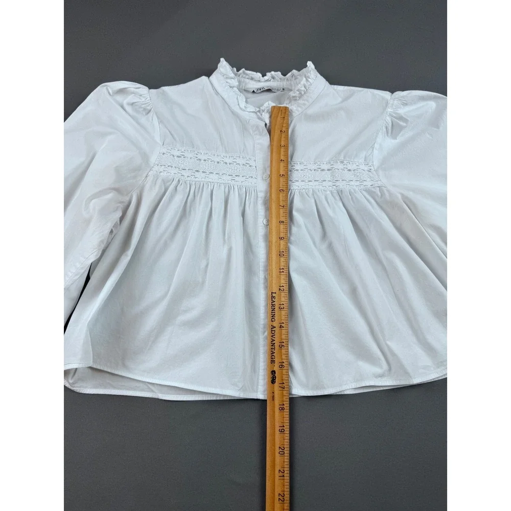 Zara white cotton