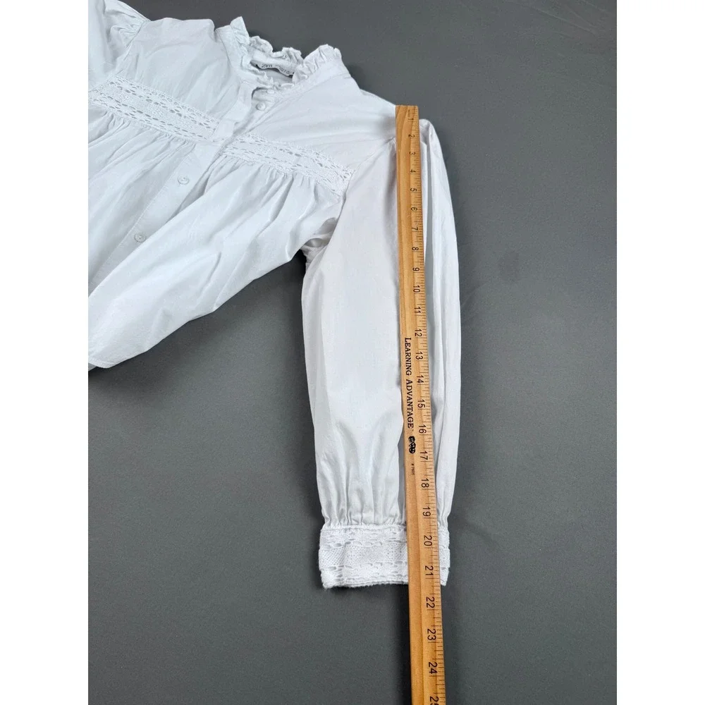 Zara white cotton