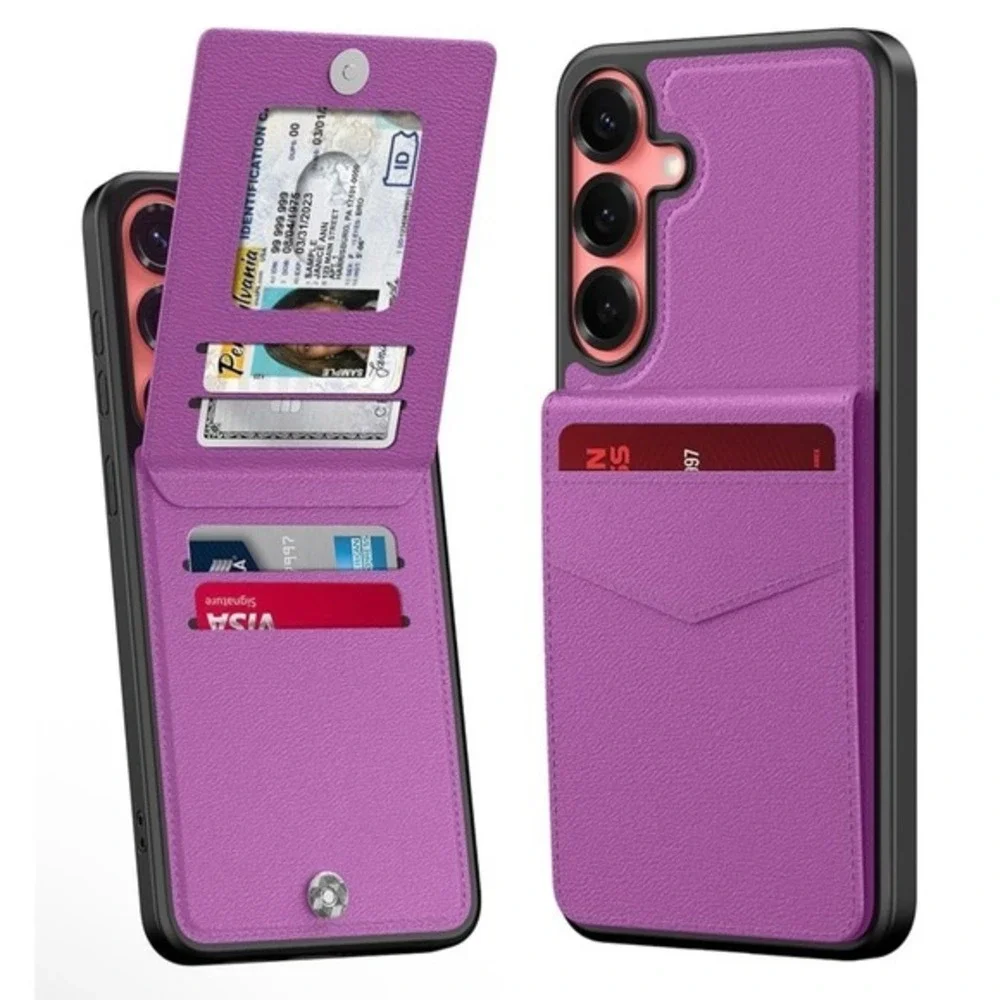 Samsung Galaxy S24 Ultra Wallet Case,‎ Built-in Card Holder,PU Leather Kickstand