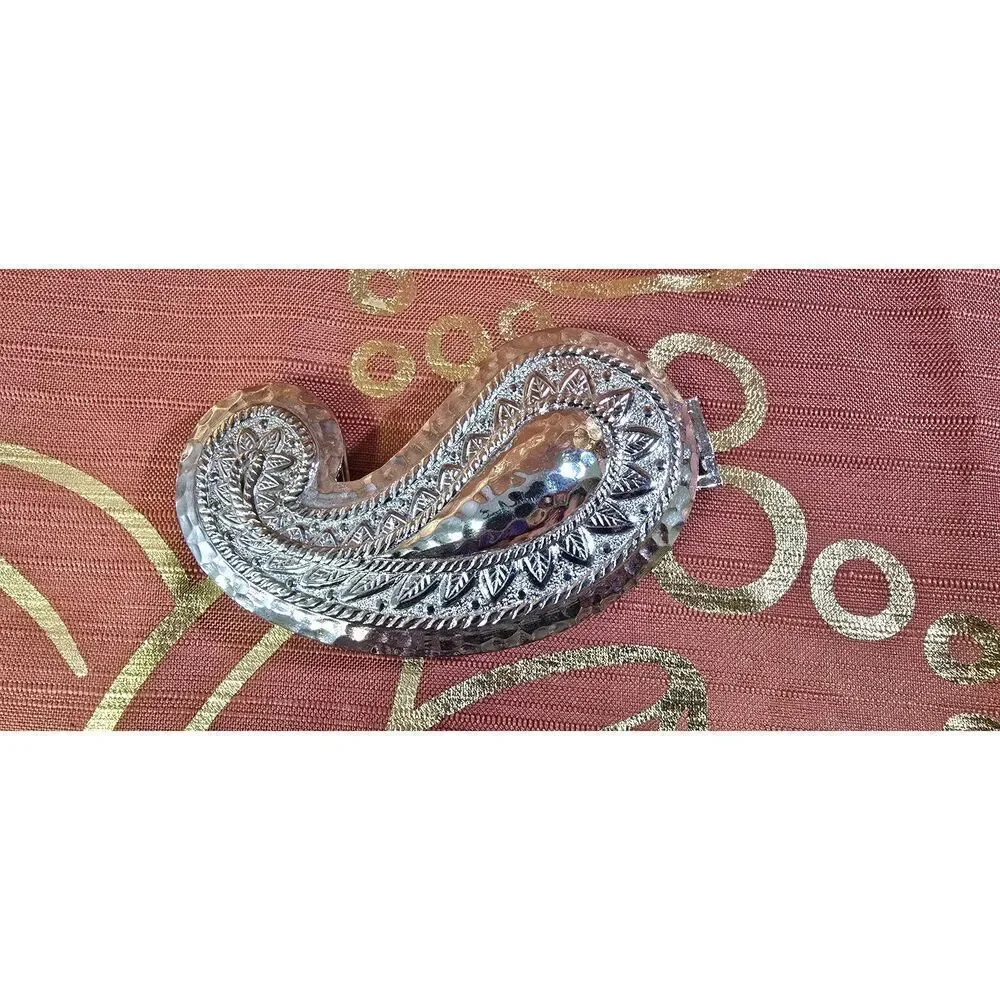 Vintage Dotty Smith Paisley Belt Buckle