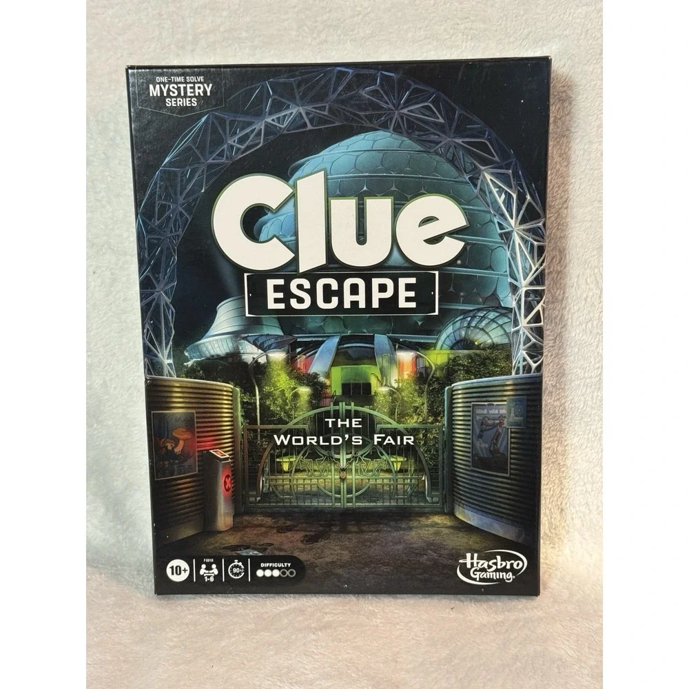 Clue Escape: The World's Fair Board Game Escape Room‎ 1-Time Solve Mystery Game