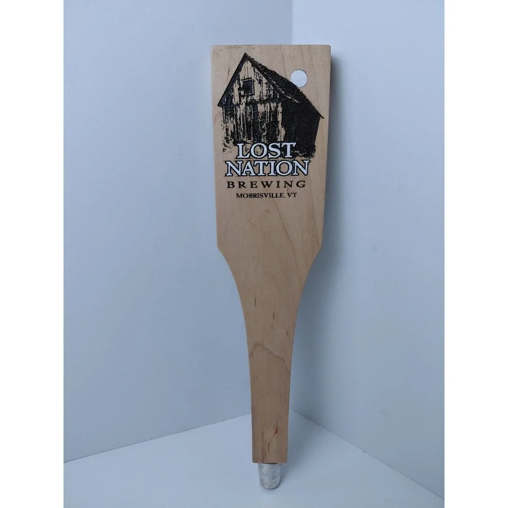 Lost Nation Brewing Wooden Beer Tap Handle‎ Morrisville, Vermont Mancave
