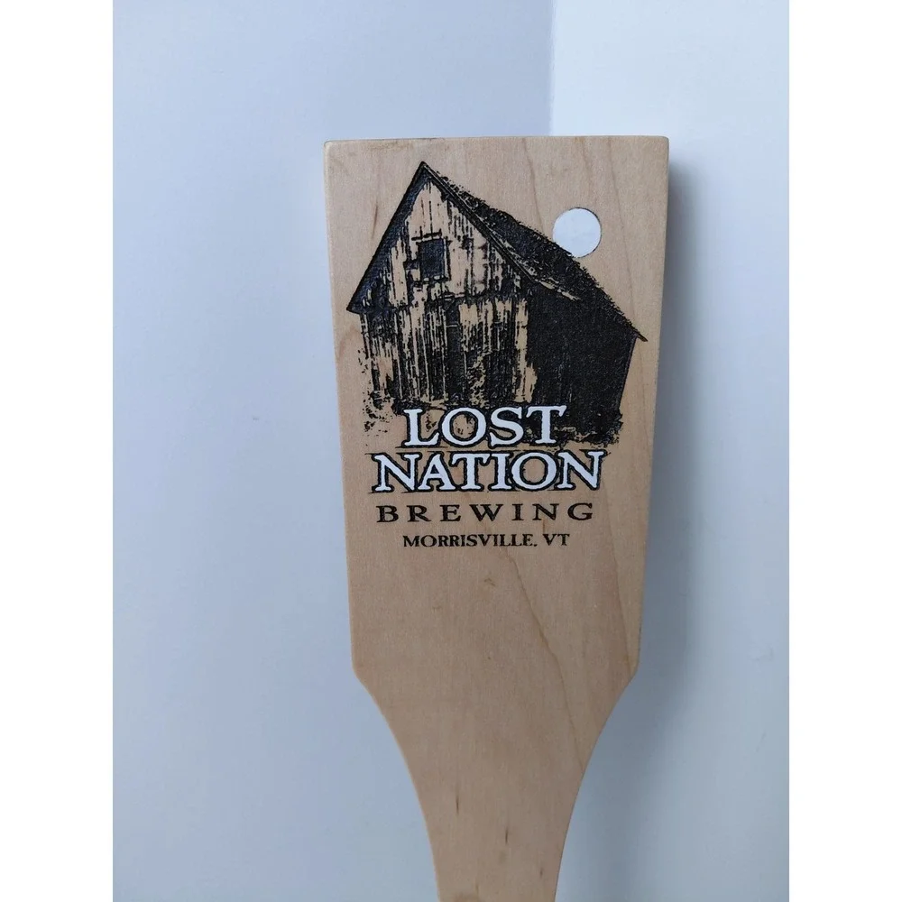 Lost Nation Brewing Wooden Beer Tap Handle‎ Morrisville, Vermont Mancave