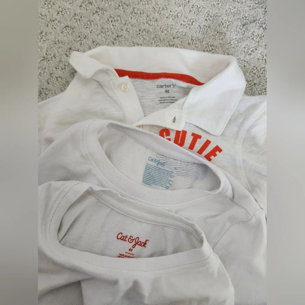 Carters white shirts