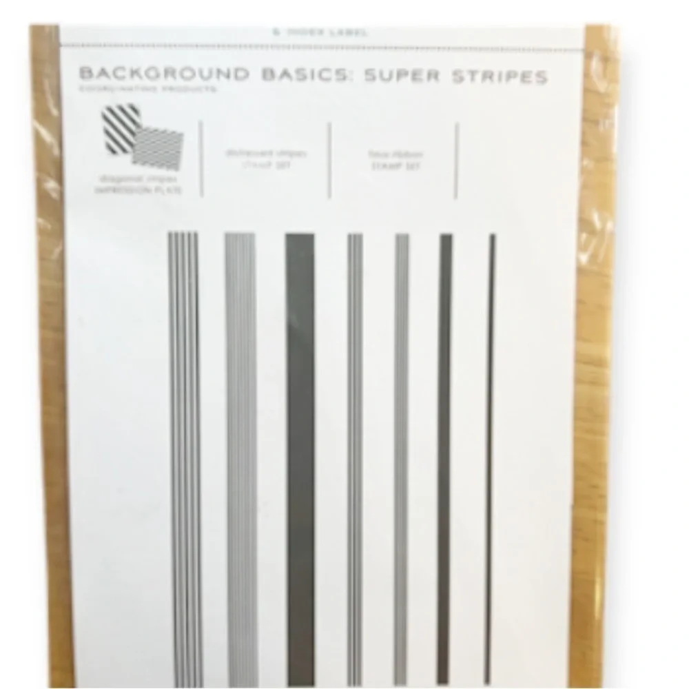Papertrey Ink Text Style Background Basics Super Stripe
