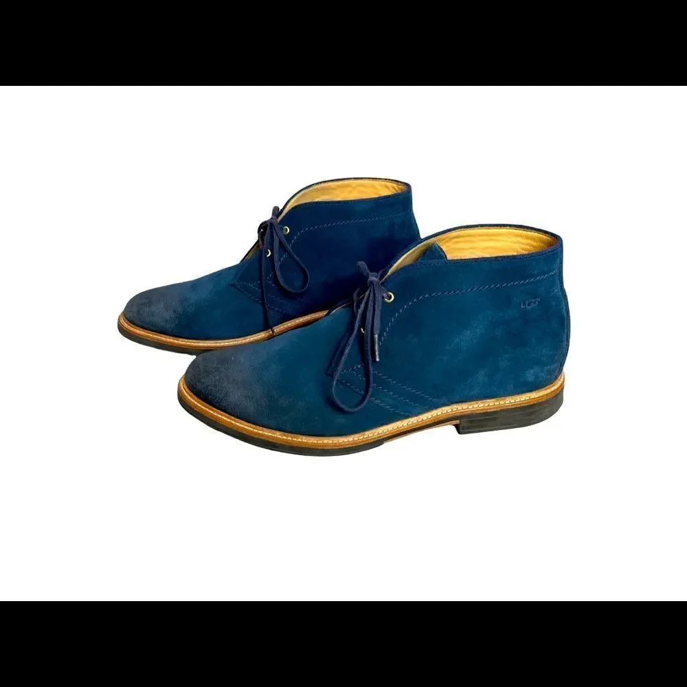 Men’s Ugg Dagmann Chukka Boot Lace-up Blue Suede Size 13