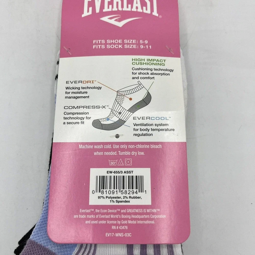 Everlast socks womens