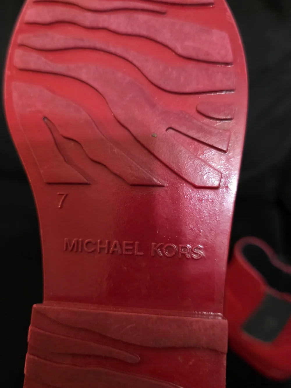 Michael Kors Red Chelsea Rain Boots