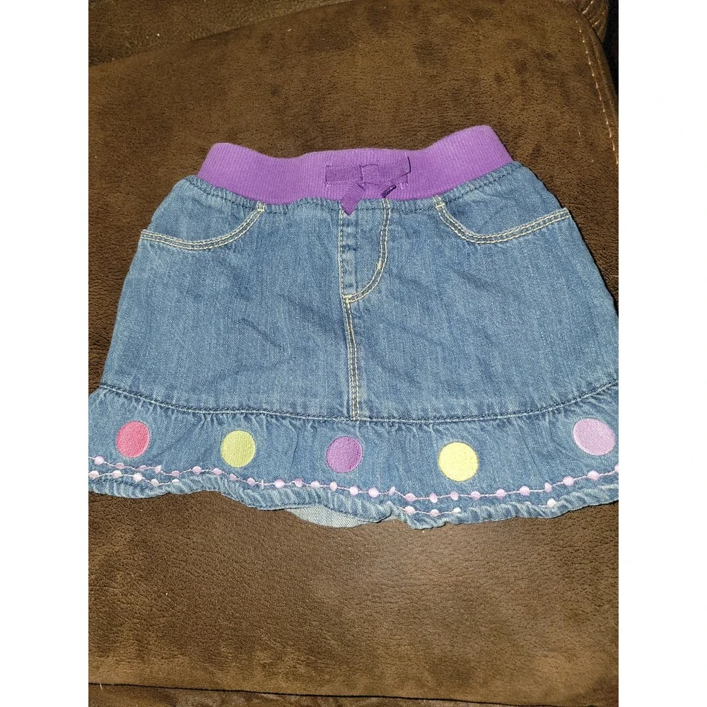 Gymboree mousing‎ around denim jeans skirt size 3t