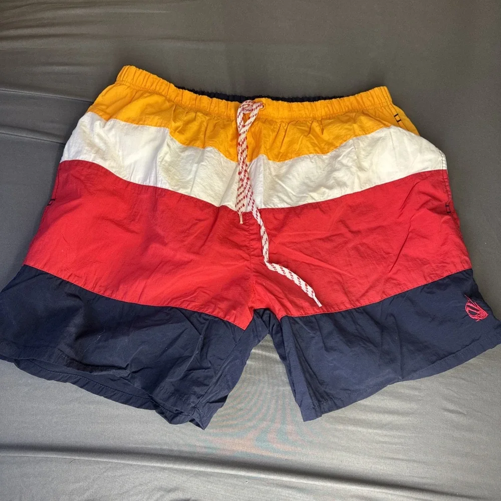 Men's Large Nautica‎ Men's Swim Trunks Striped