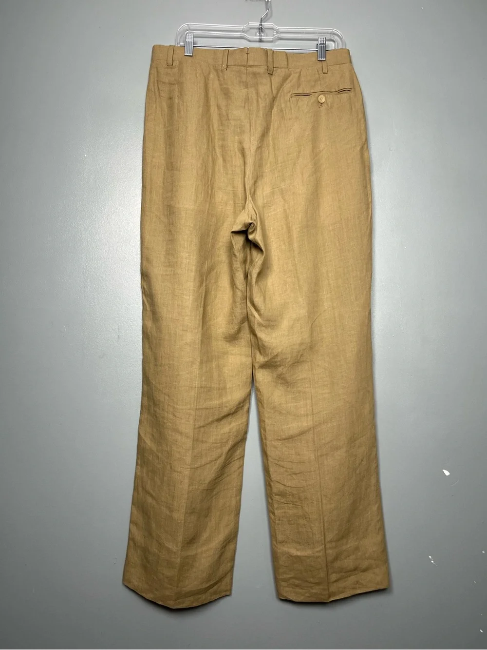 Giuliva Heritage Men’s Umberto Linen Straight Leg Trousers Pants IT 48 Size 32