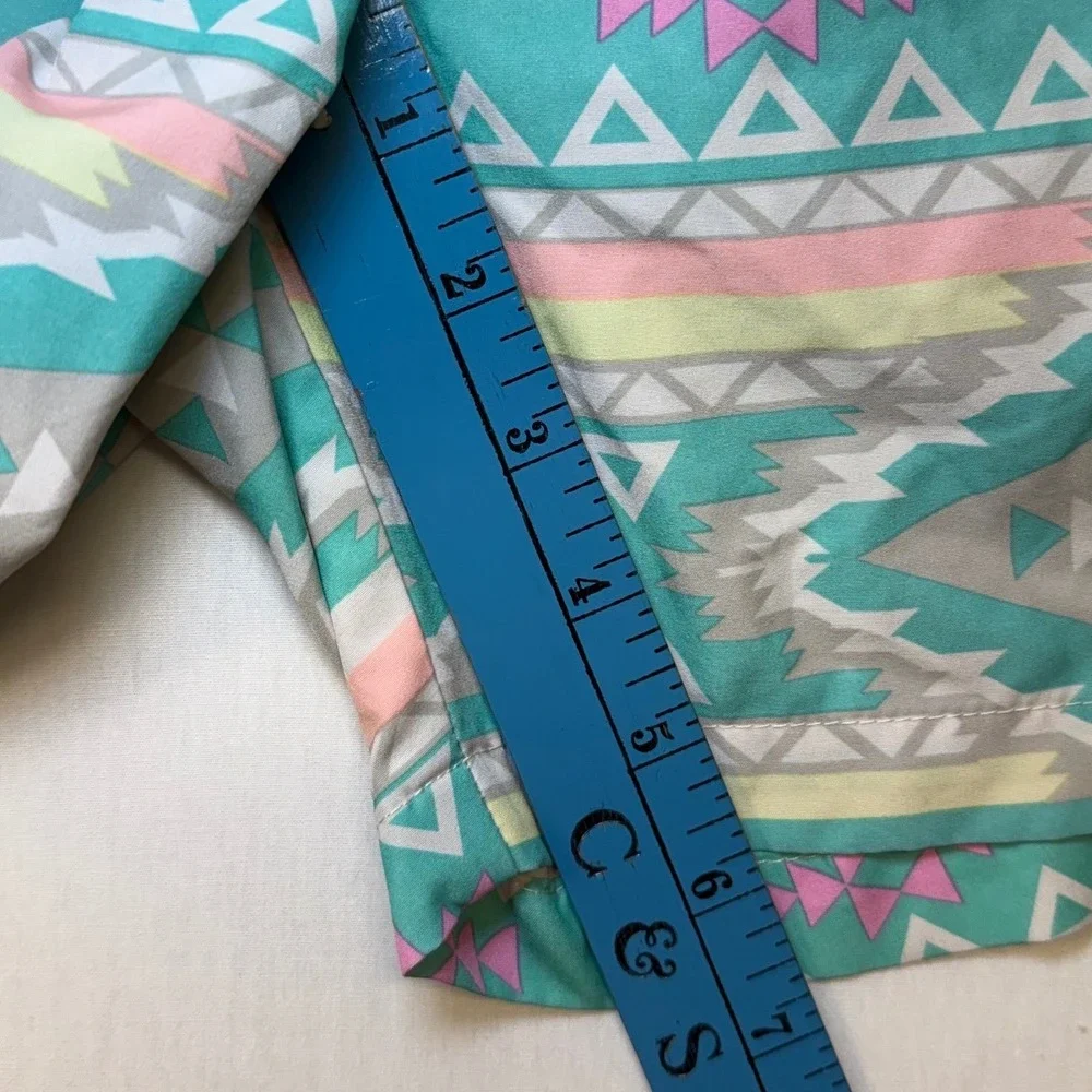 Chubbies The Mojitos Mens Swim Trunks Small Teal Pink Geometric 6