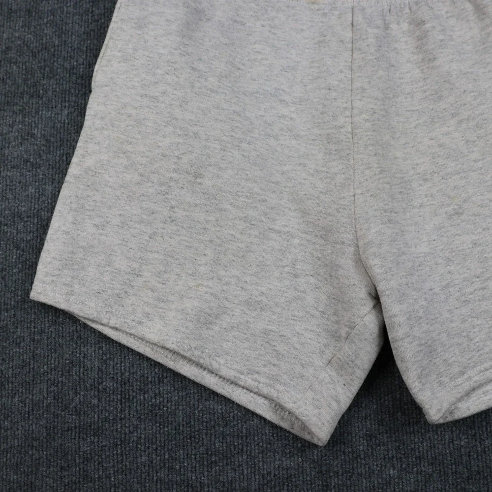 Vintage Team USA Olympic Sweat Shorts Mens Heather Gray Fleece Embroidered Rings