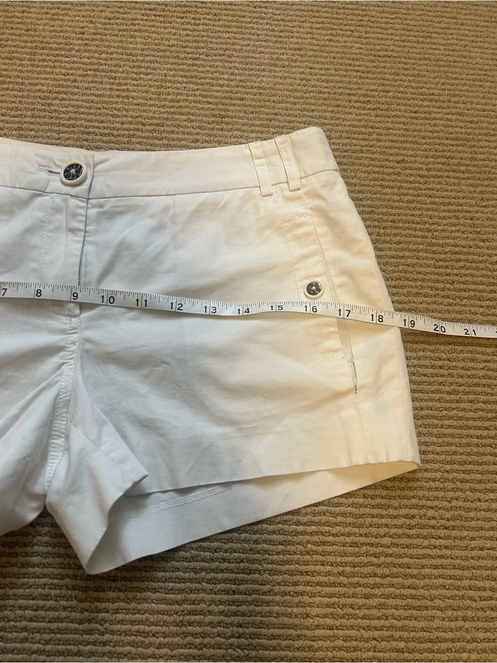 Tory Burch White Shorts