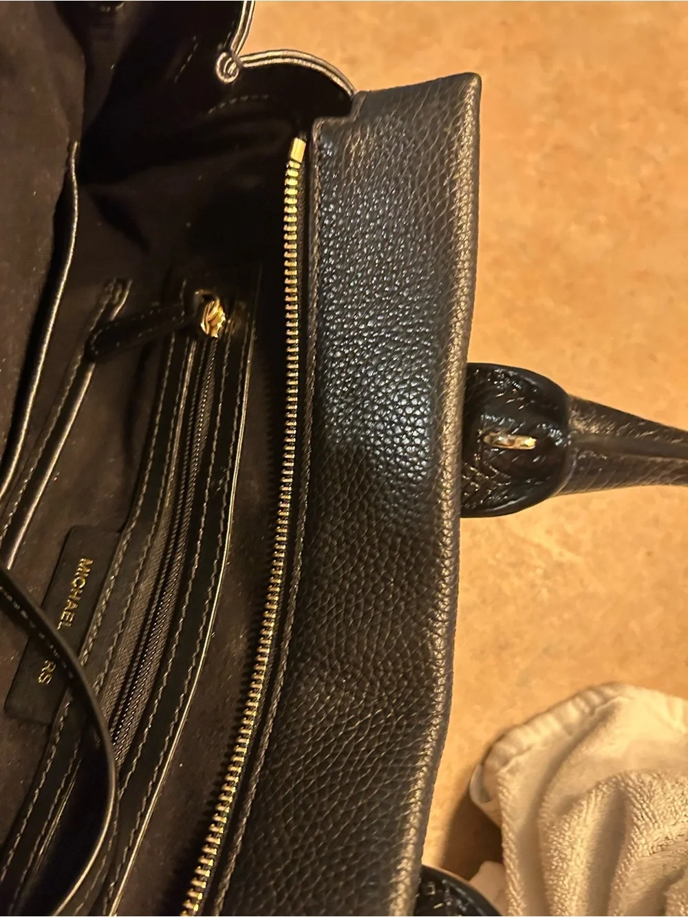 Michael Kors structured pebbled