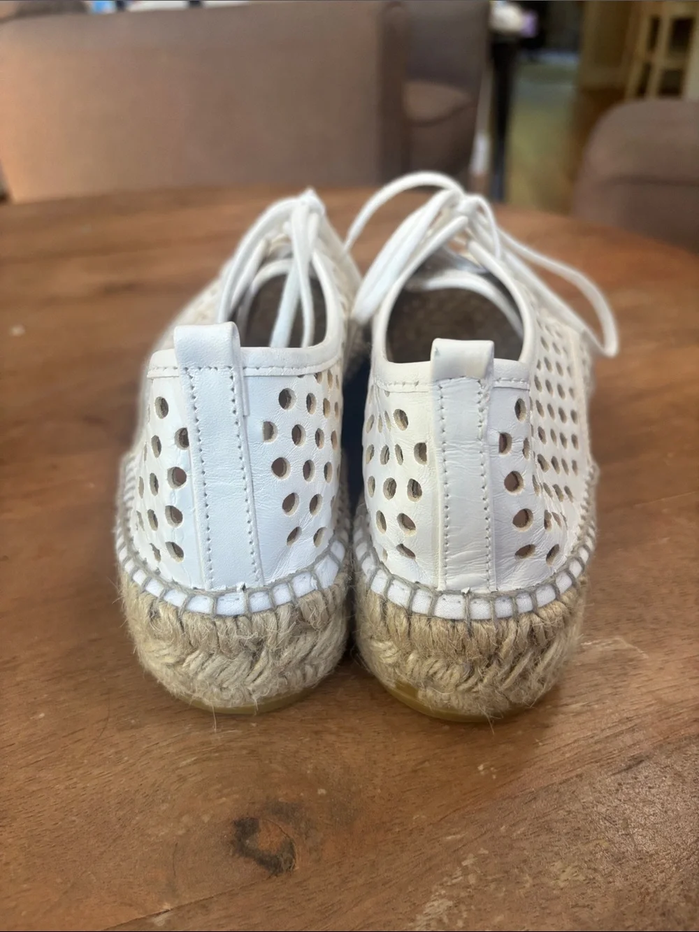 Loeffler Randall white perforated