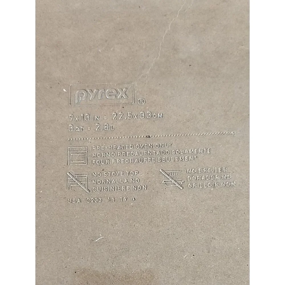 Pyrex no sturdy cracks