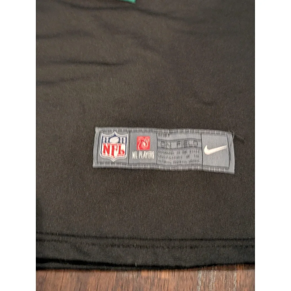 Philadelphia Eagles Football Jersey Youth Large Black NFL Nike Wentz 11 On Field