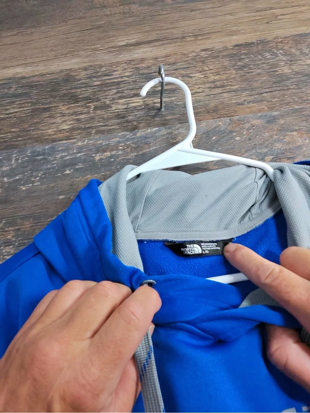 The North Face logo hands small
