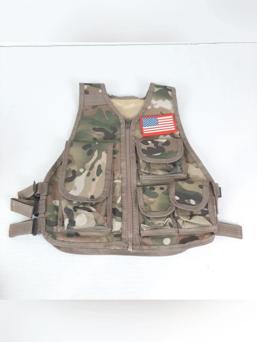 Kids Tactical Vest Lightweight Airsoft Adjustable Paintball Vest Age 7-14 Years