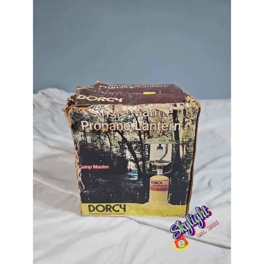 Dorcy Green‎ Vintage DORCY 71-1032 Propane Lantern with Box & Bottle