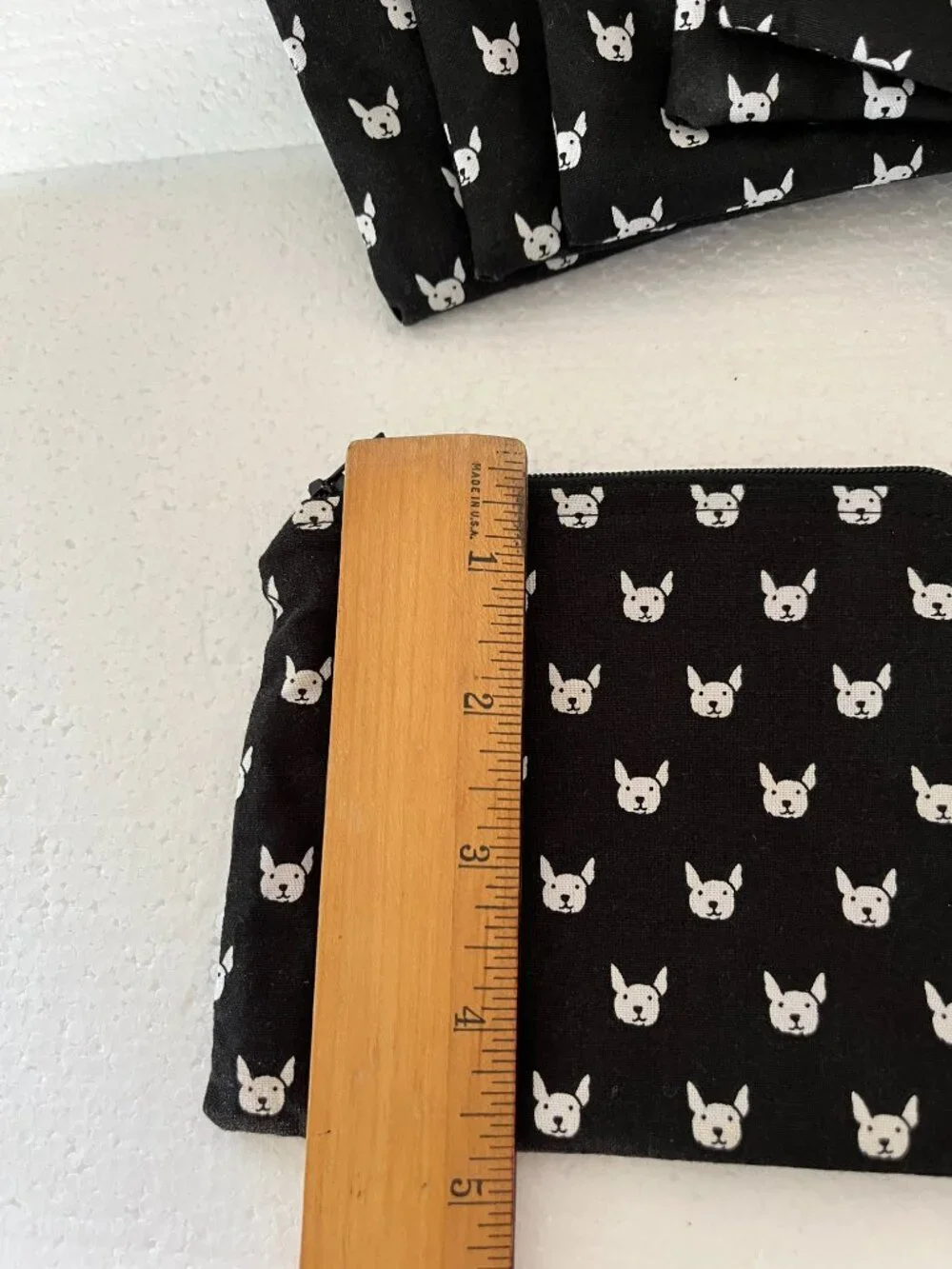 French Bulldog Zippered Fabric Pouches Lot of 7 Toiletry Makeup Coin Purse NEW